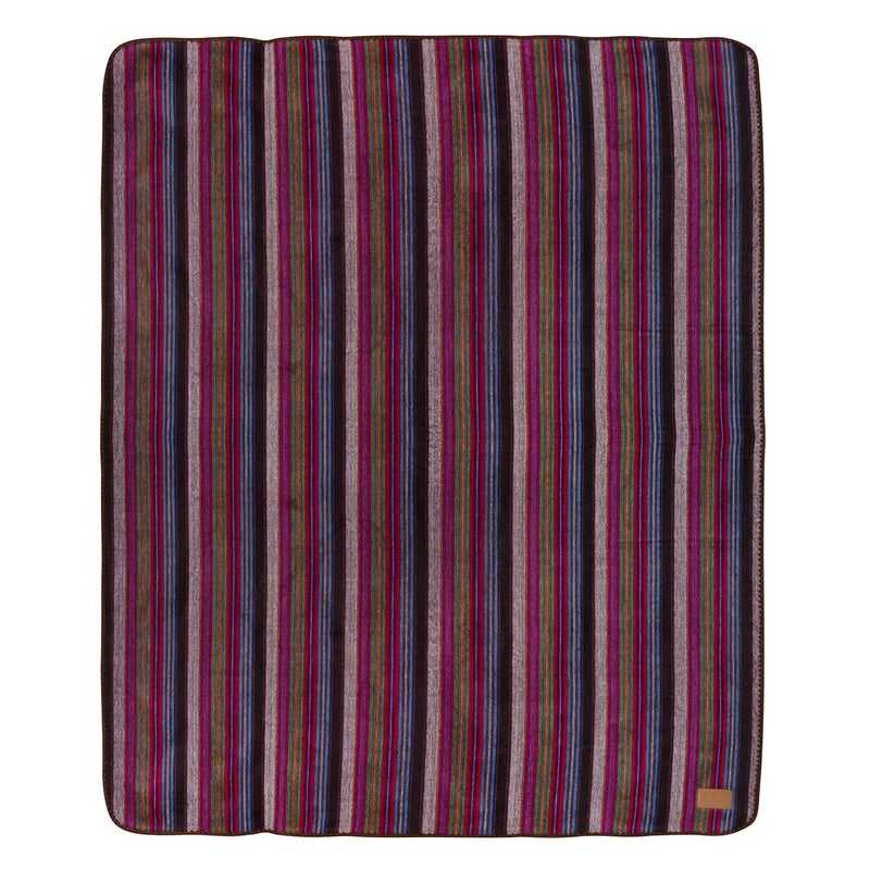QISU Alpaca Wool Blanket Throw | Large, Beautiful, Warm, Variegated | 85 x 65 inches | Ultra-Soft, Hypoallergenic and Breathable | Non-Itchy or Scratchy (Purple Earth Variegated) - Image 4